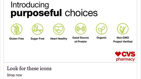 CVS 'Introducing Purposeful Choices' Facebook Update